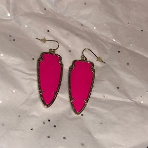 Kendra Scott Neon Pink Earrings